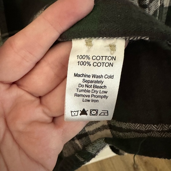 Legendary Whitetails Men’s Long Sleeve Green & Blue Plaid Button Up Sz XL GUC - Picture 6 of 7